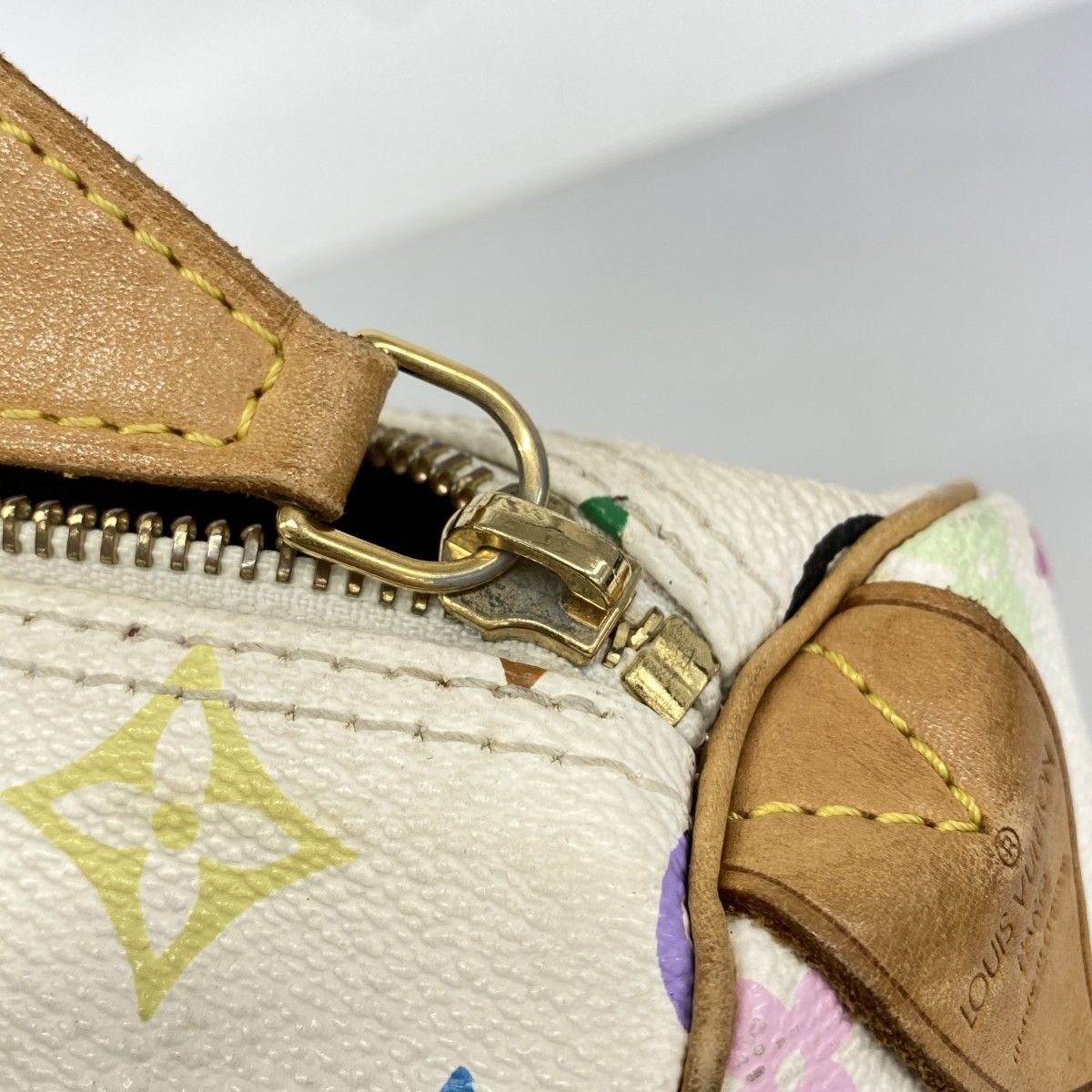 Louis Vuitton Handbag Monogram Multicolor Speedy 30 Blanc — view 8