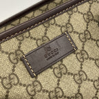 Gucci Tote GG Supreme Beige Brown Silver — view 8