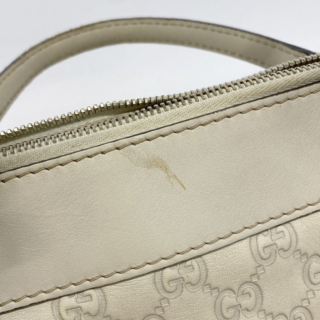 Gucci Handbag Guccissima Leather Ivory Champagne Gold — view 7