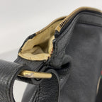 Gucci Shoulder Bag Leather Black Gold — view 6
