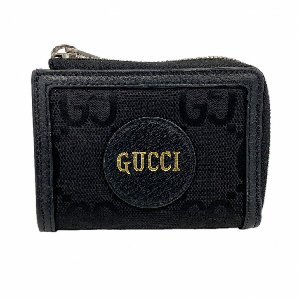 Gucci Wallet Jumbo GG Canvas Black Silver