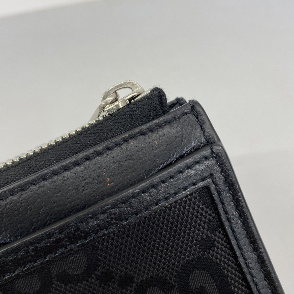 Gucci Wallet Jumbo GG Canvas Black Silver — view 7
