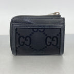 Gucci Wallet Jumbo GG Canvas Black Silver — view 9