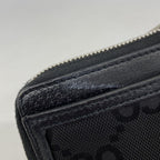 Gucci Wallet Jumbo GG Canvas Black Silver — view 6