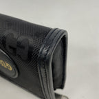 Gucci Wallet Jumbo GG Canvas Black Silver — view 8