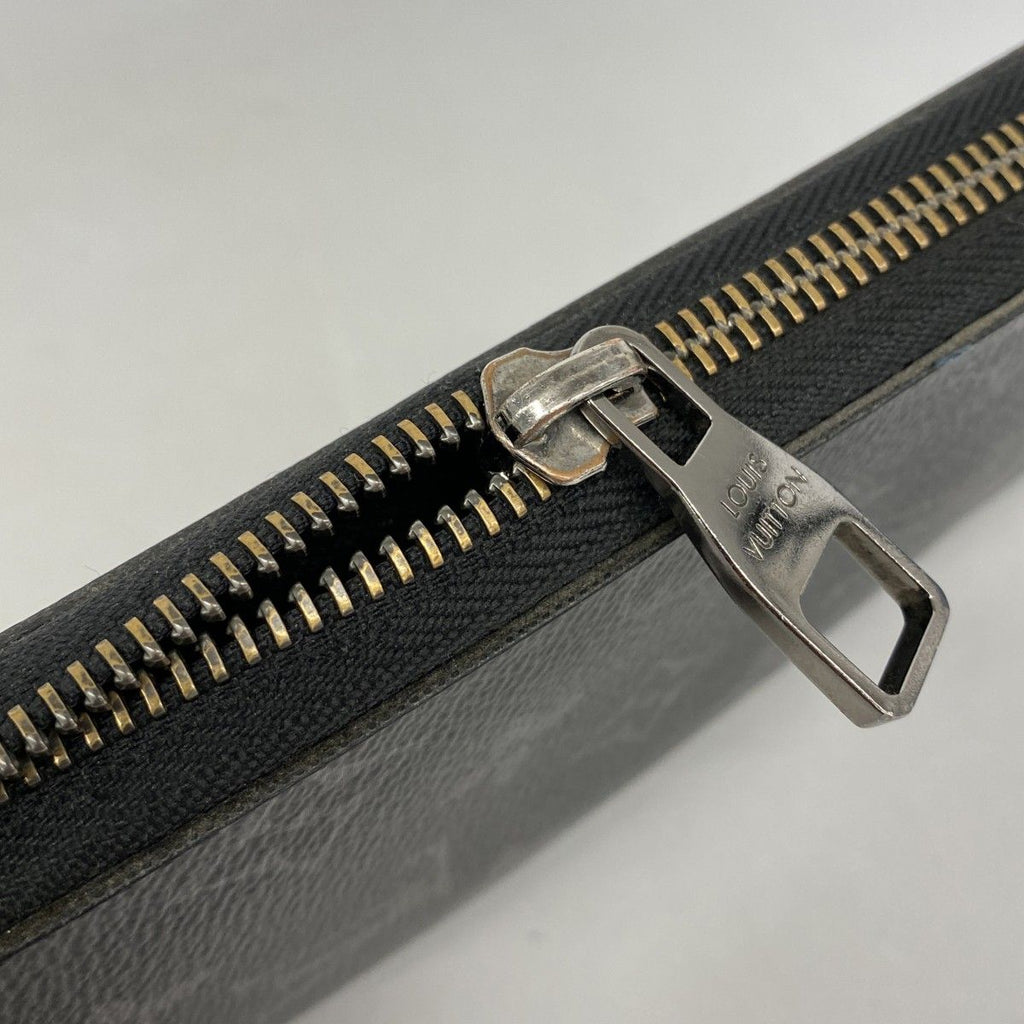 Louis Vuitton Wallet Monogram Eclipse Zippy Vertical Black — view 8