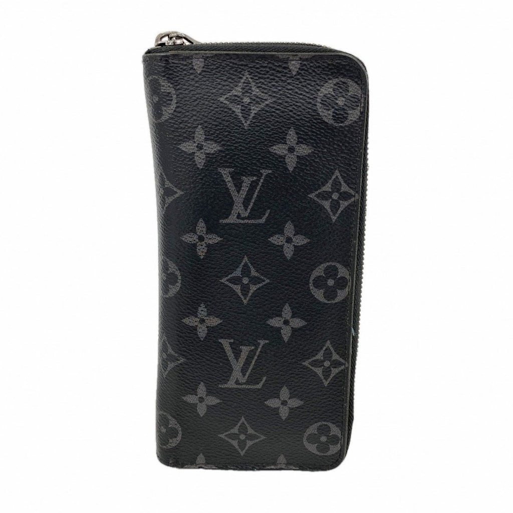 Louis Vuitton Wallet Monogram Eclipse Zippy Vertical Black