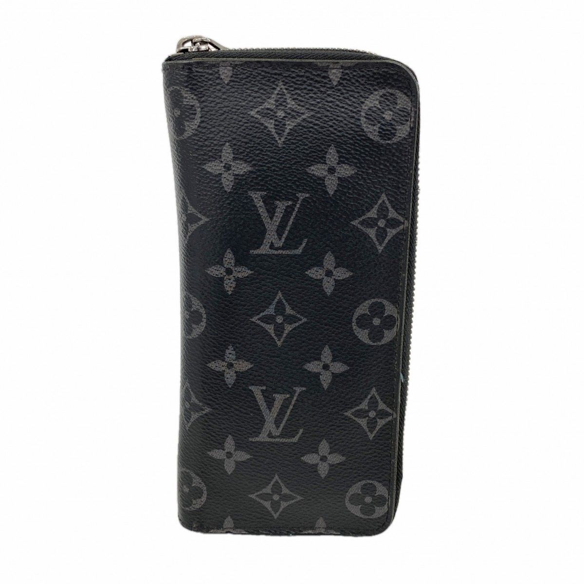 Louis Vuitton Wallet Monogram Eclipse Zippy Vertical Black