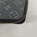 Louis Vuitton Wallet Monogram Eclipse Zippy Vertical Black — view 7