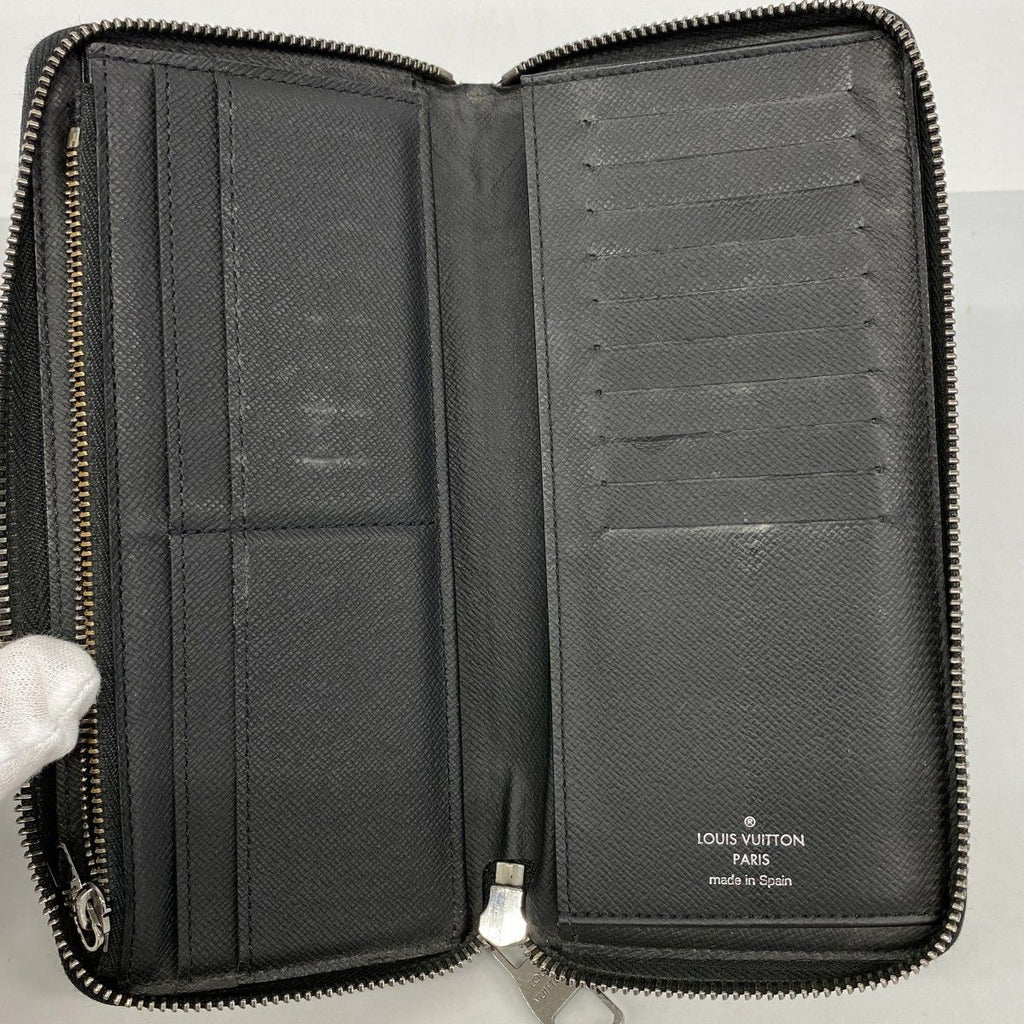 Louis Vuitton Wallet Monogram Eclipse Zippy Vertical Black — view 3