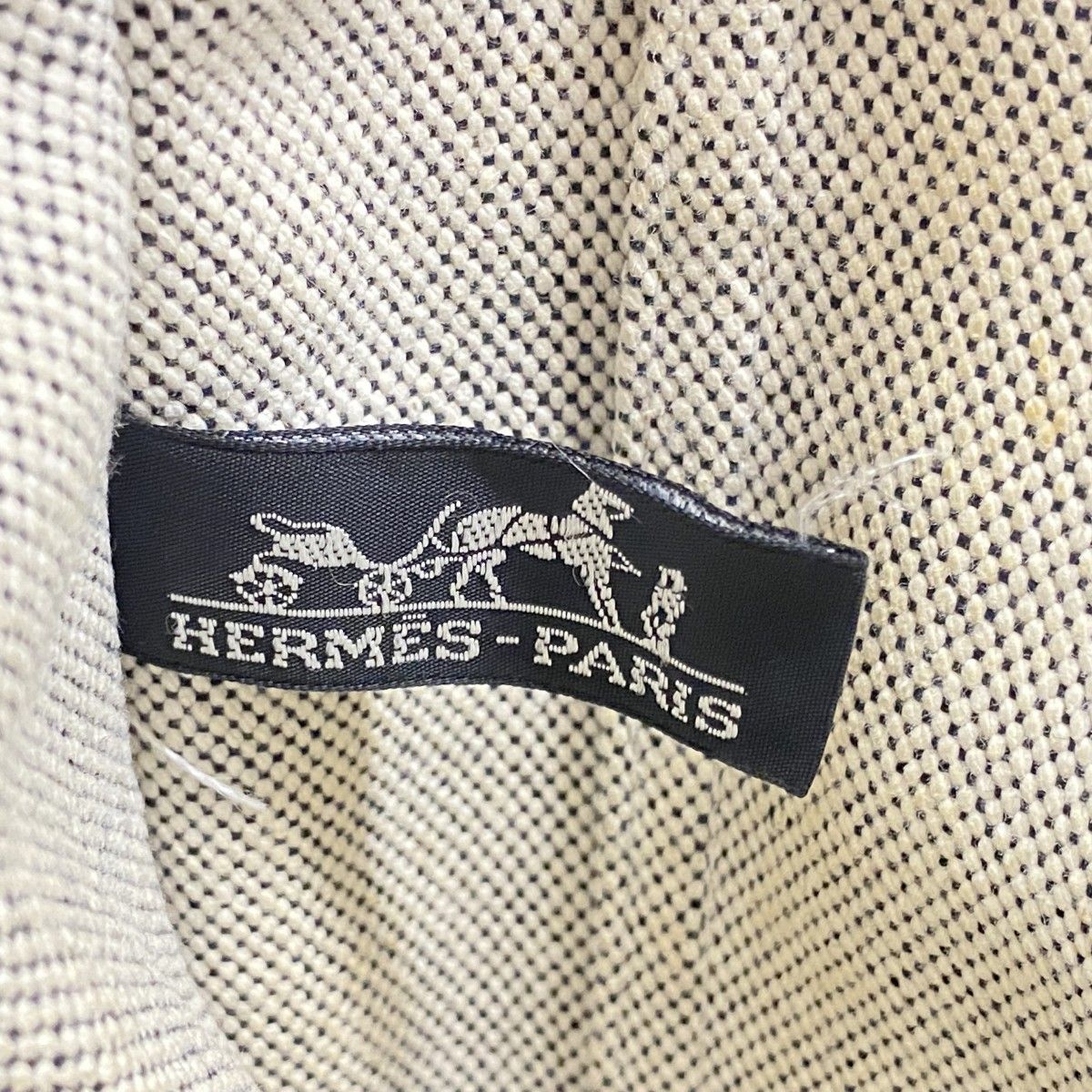 Hermes Tote New Fourre Tout Canvas Gray Silver — view 5