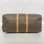 Louis Vuitton Boston Bag Monogram Keepall Bandouliere 55 Brown — view 3