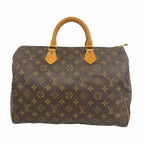 Louis Vuitton Handbag Monogram Speedy 35 Brown