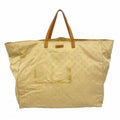 Gucci Tote GG Nylon Beige Silver