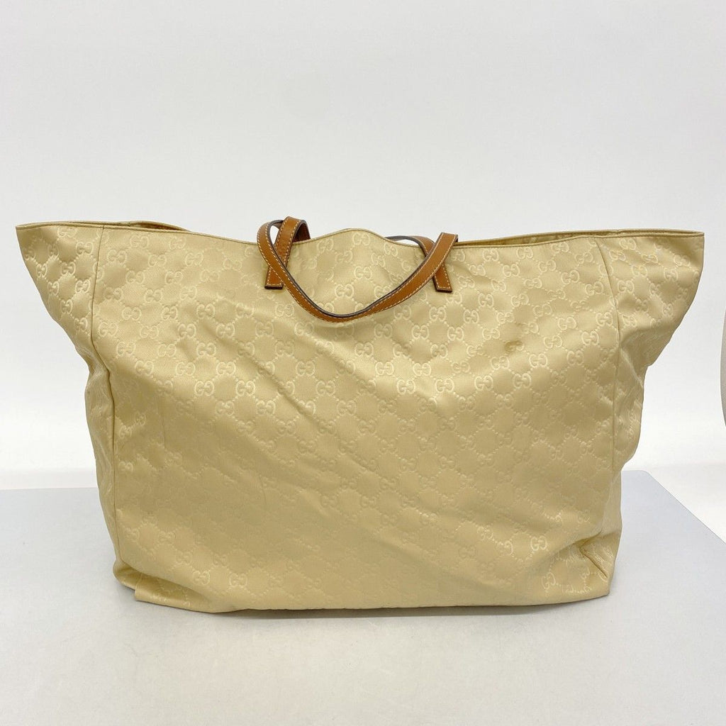 Gucci Tote GG Nylon Beige Silver — view 9