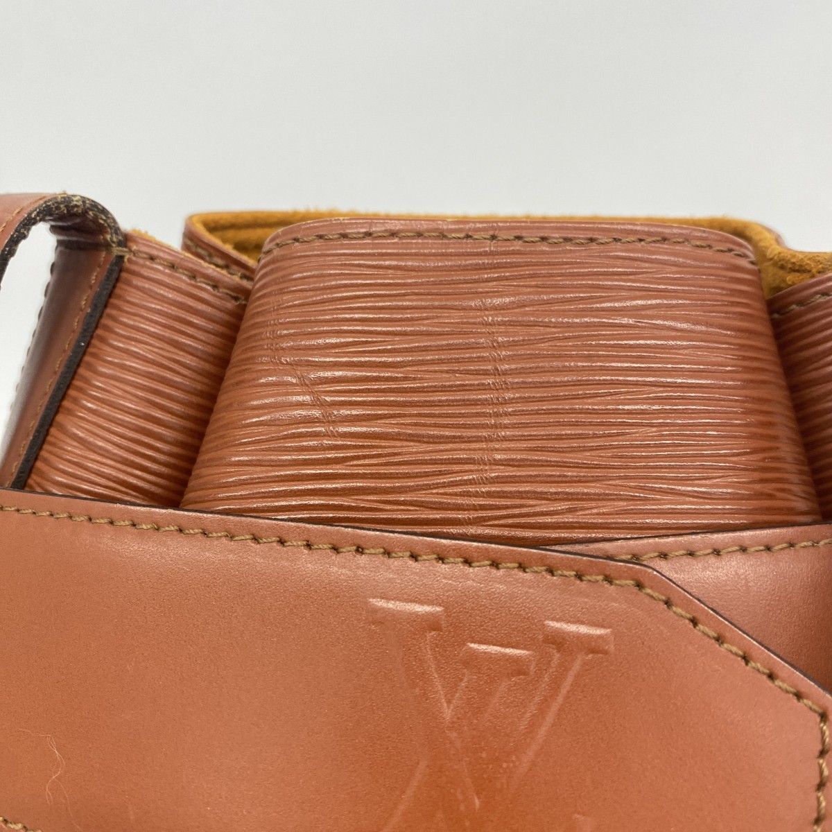Louis Vuitton Shoulder Bag Epi Sac Depot PM Kenya Brown — view 7