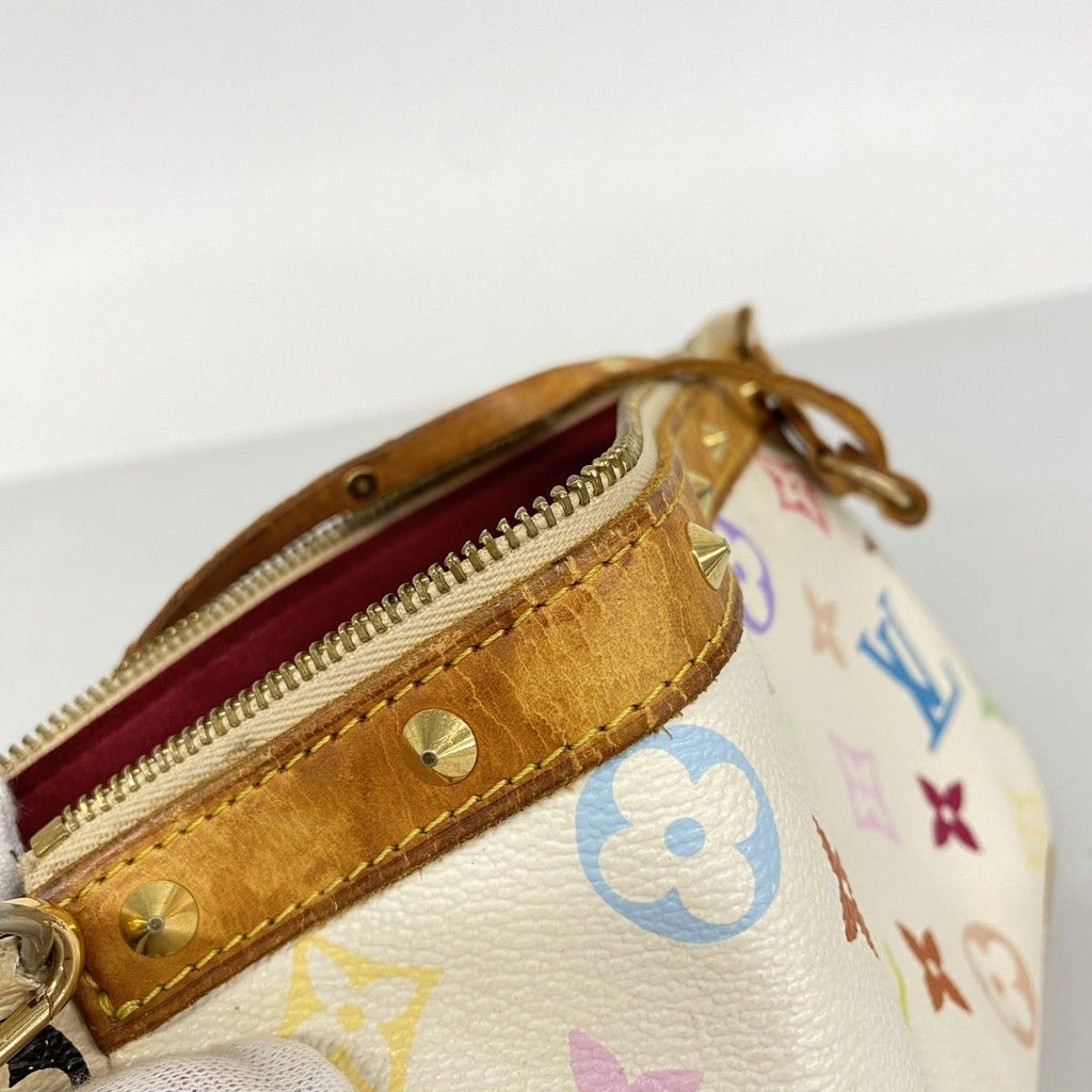 Louis Vuitton Pouch Monogram Multicolor Pochette Blanc — view 9