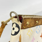 Louis Vuitton Pouch Monogram Multicolor Pochette Blanc — view 6