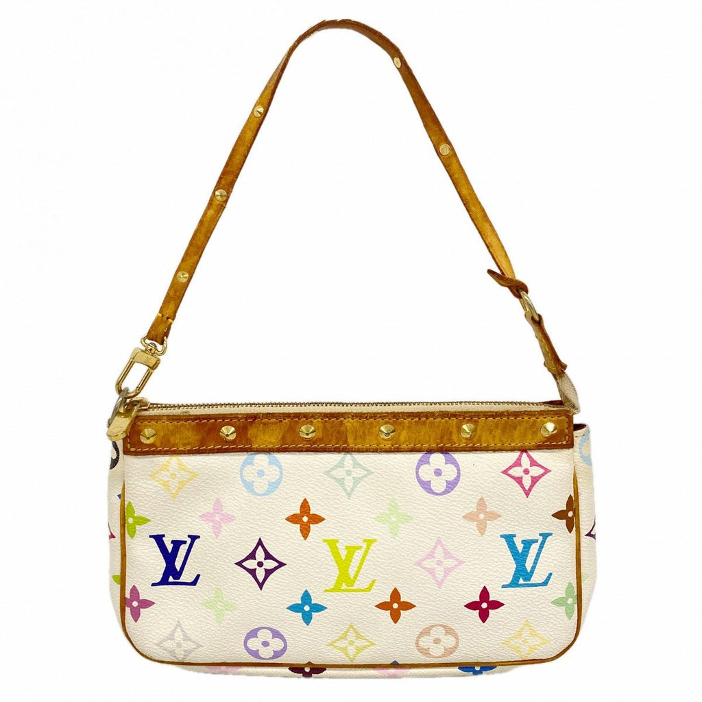 Louis Vuitton Pouch Monogram Multicolor Pochette Blanc