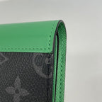 Louis Vuitton Wallet Monogram Eclipse Portefeuille Calf Black Bamboo Green — view 6