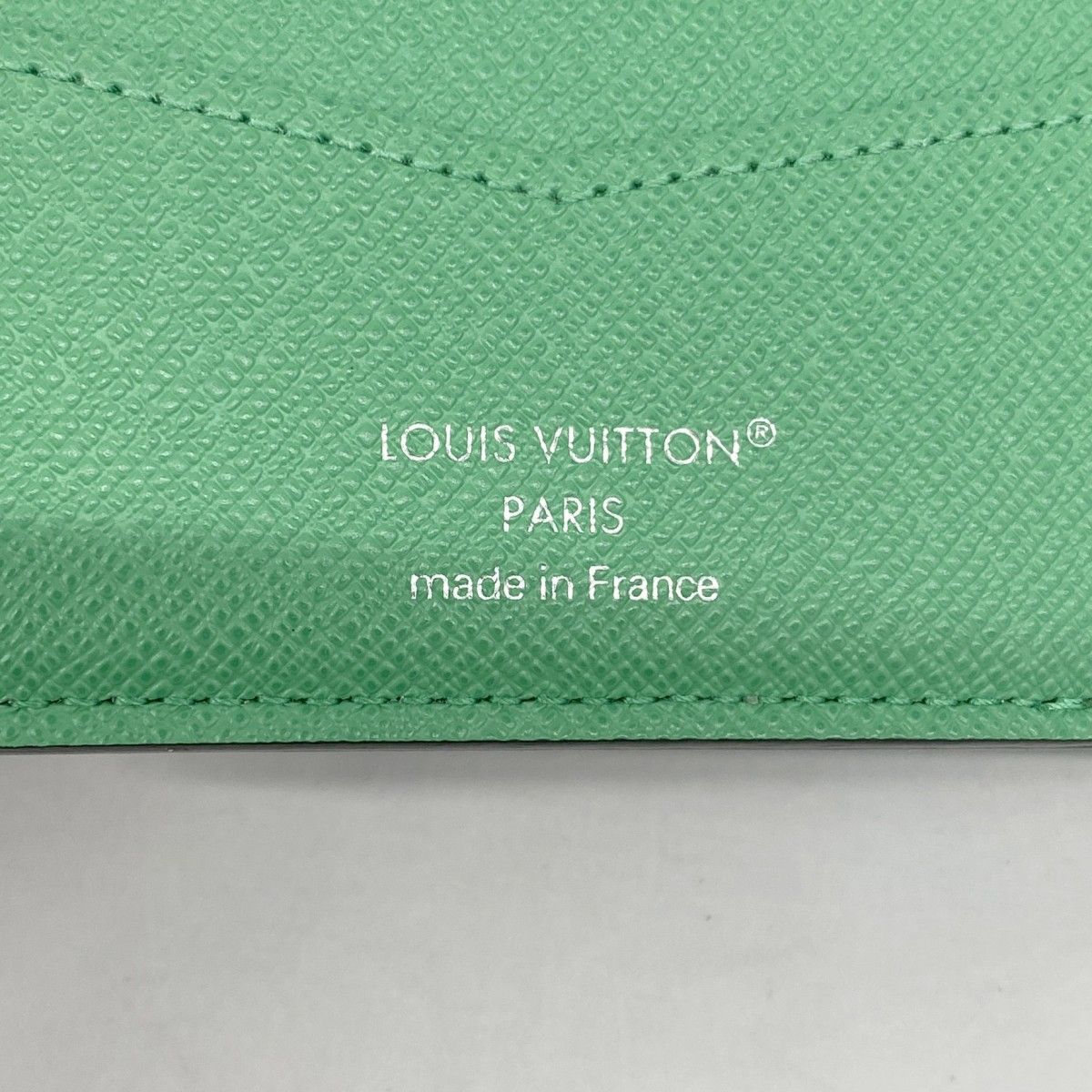 Louis Vuitton Wallet Monogram Eclipse Portefeuille Calf Black Bamboo Green — view 4