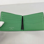 Louis Vuitton Wallet Monogram Eclipse Portefeuille Calf Black Bamboo Green — view 3