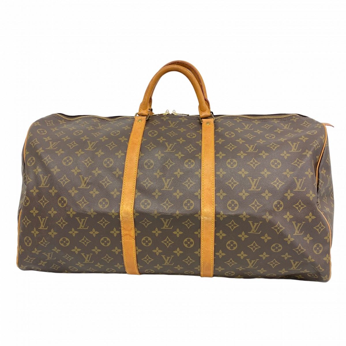 Louis Vuitton Boston Bag Monogram Keepall 60 Brown