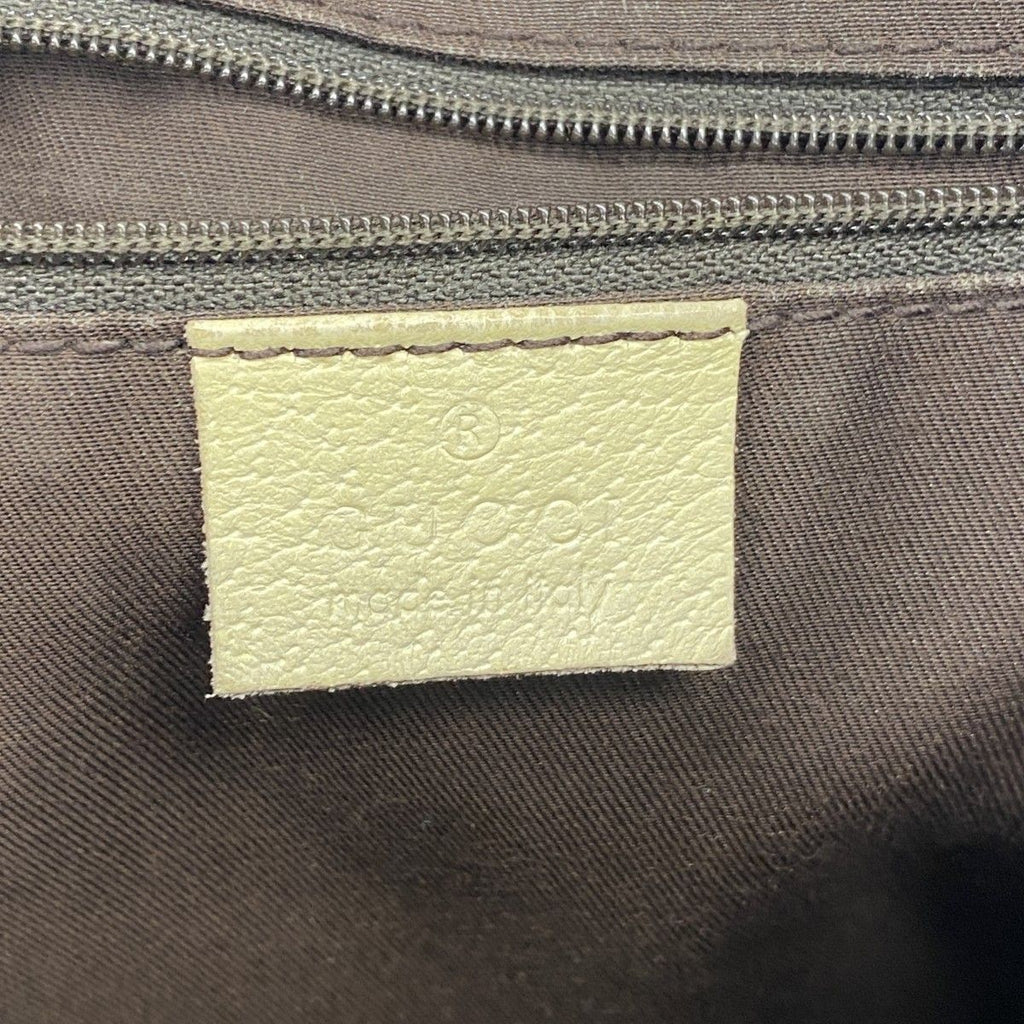 Gucci Shoulder Bag GG Canvas Abbey Brown Champagne Gold — view 5
