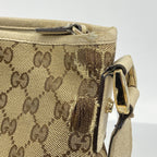 Gucci Shoulder Bag GG Canvas Abbey Brown Champagne Gold — view 6