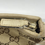 Gucci Shoulder Bag GG Canvas Abbey Brown Champagne Gold — view 8