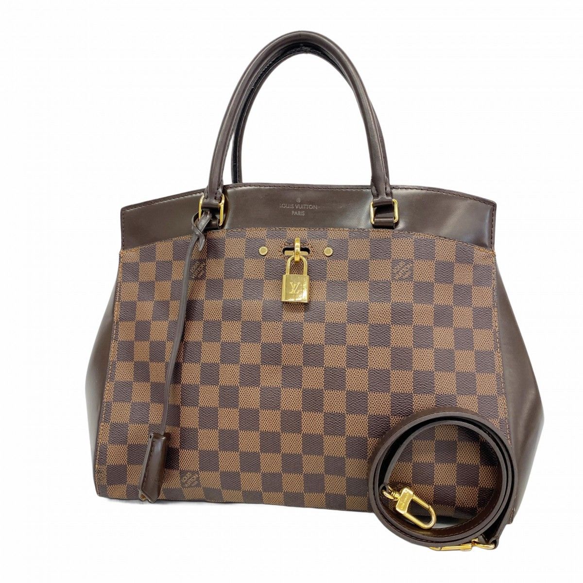 Louis Vuitton Handbag Damier Rivoli Ebene 2-Way