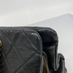 Chanel Chain Tote Quilted Lambskin Black Gold — view 8