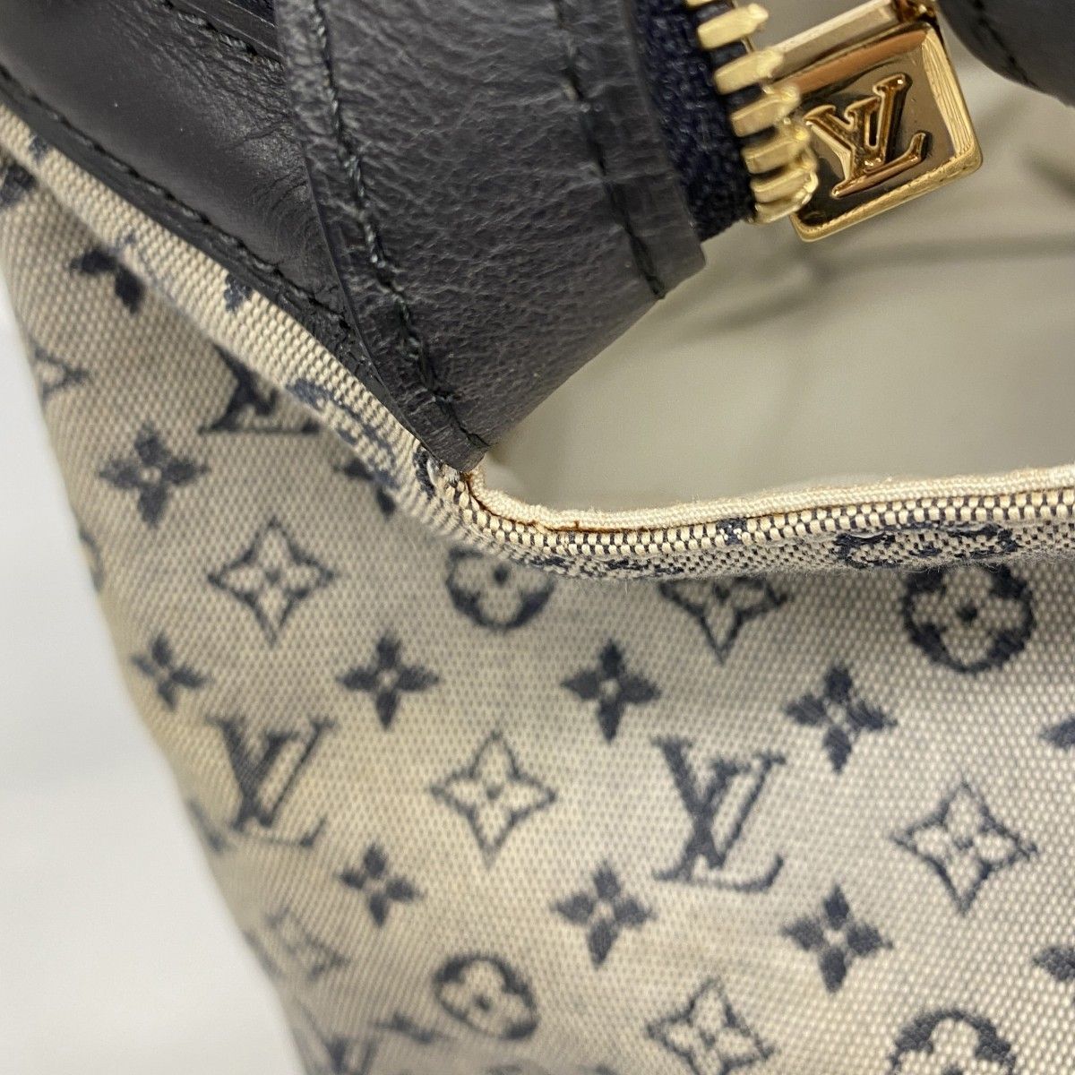 Louis Vuitton Handbag Monogram Mini Josephine GM Blue — view 6