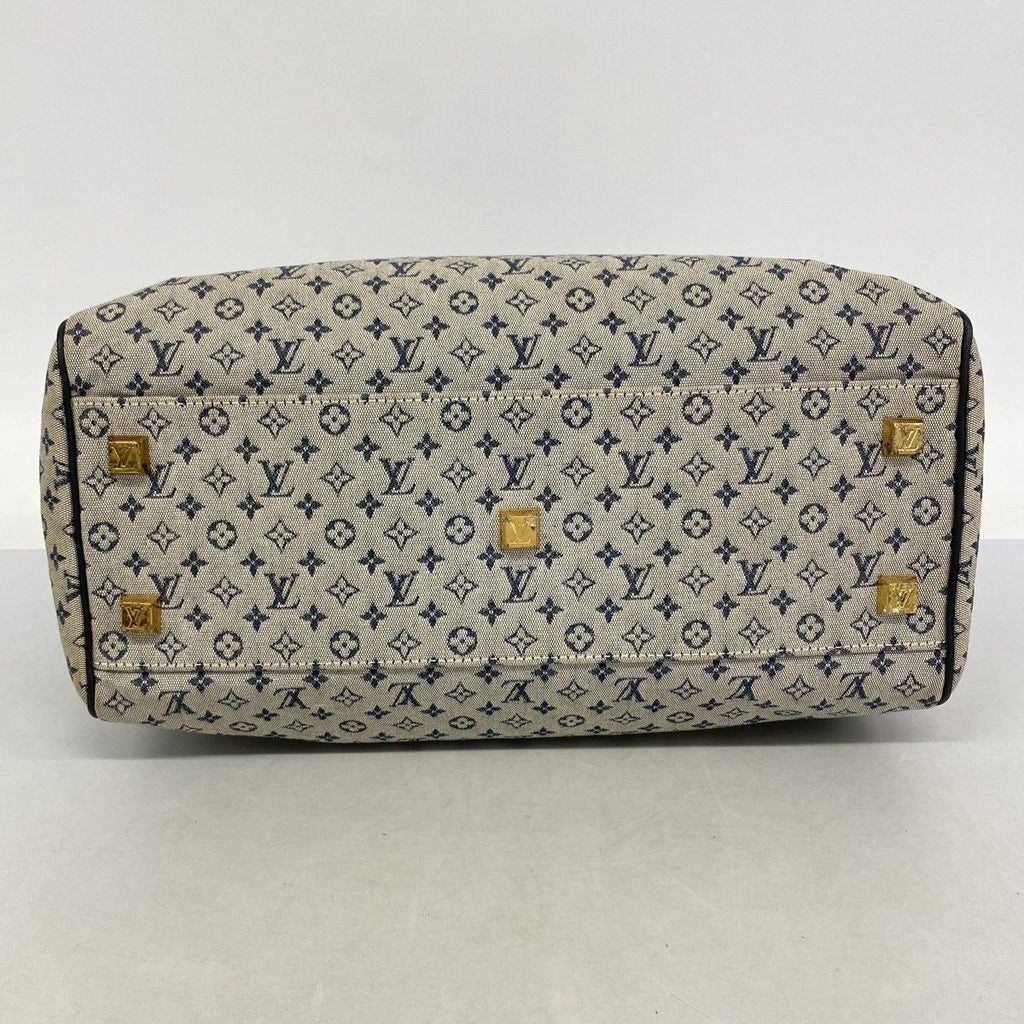Louis Vuitton Handbag Monogram Mini Josephine GM Blue — view 3