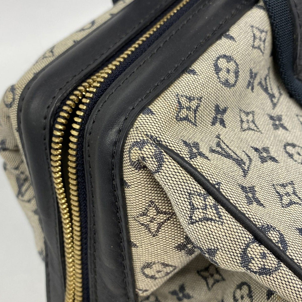 Louis Vuitton Handbag Monogram Mini Josephine GM Blue — view 8