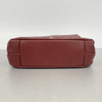 Chanel Shoulder Bag Mini Quilted Caviar Leather Bordeaux Silver — view 3