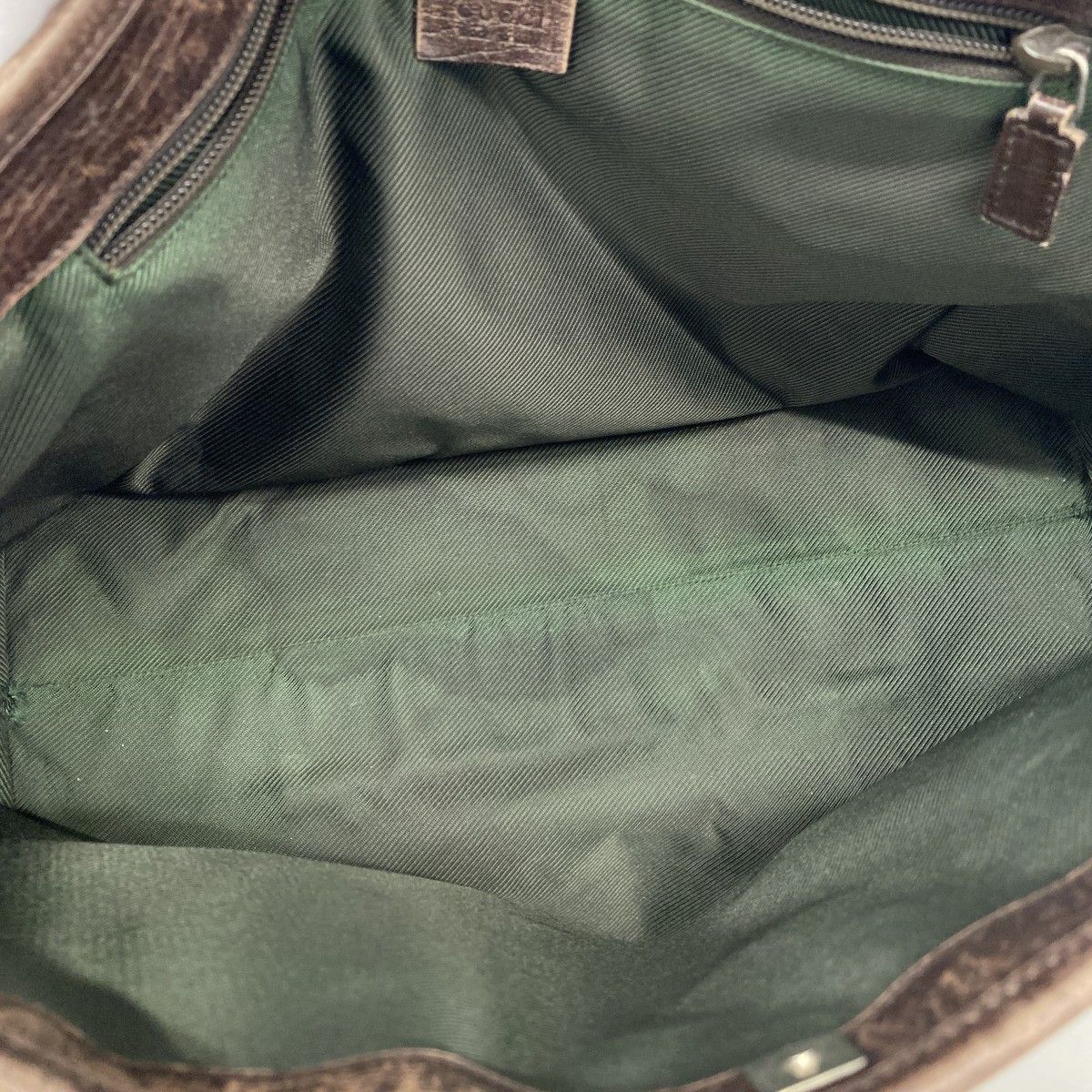 Gucci Tote GG Supreme Brown Silver — view 4