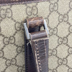 Gucci Tote GG Supreme Brown Silver — view 8