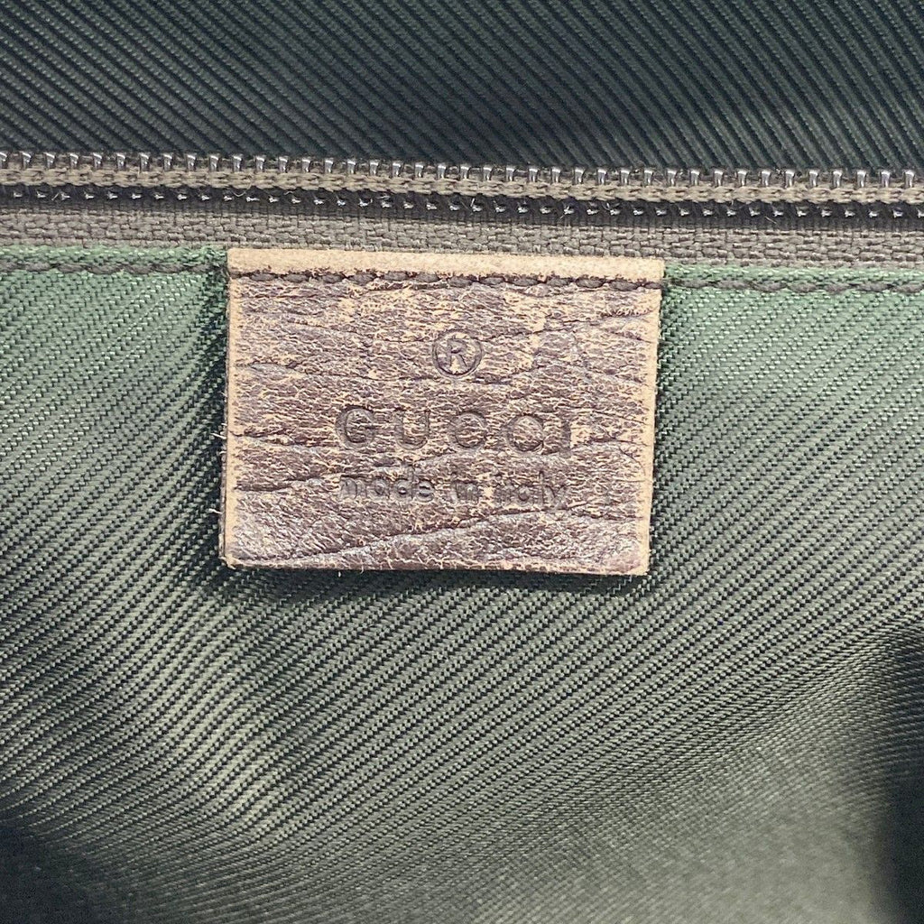 Gucci Tote GG Supreme Brown Silver — view 5