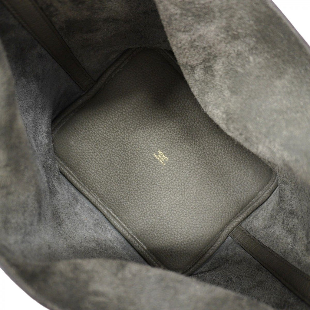 Hermes Handbag Picotin Lock Taurillon Clemence Grimeia Gold — view 4