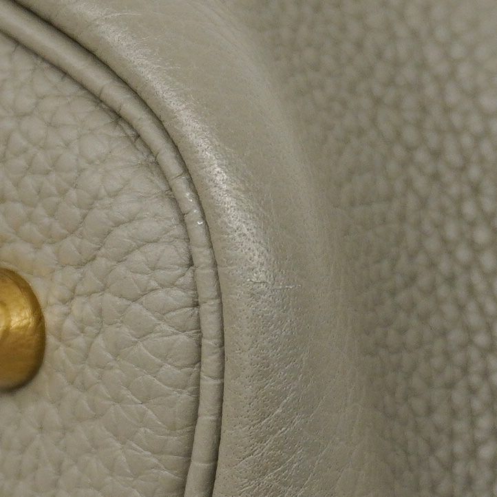 Hermes Handbag Picotin Lock Taurillon Clemence Grimeia Gold — view 6