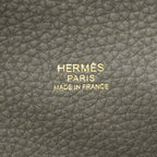Hermes Handbag Picotin Lock Taurillon Clemence Grimeia Gold — view 5