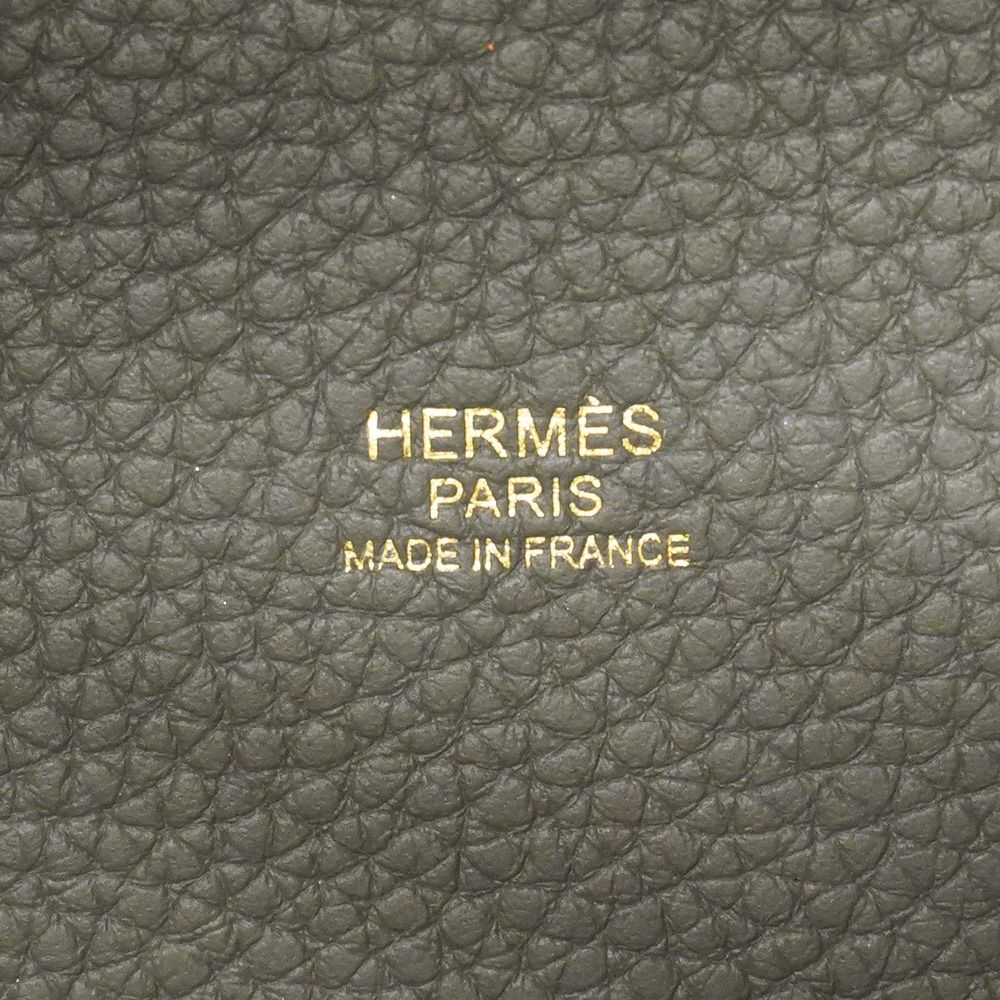 Hermes Handbag Picotin Lock Taurillon Clemence Grimeia Gold — view 5