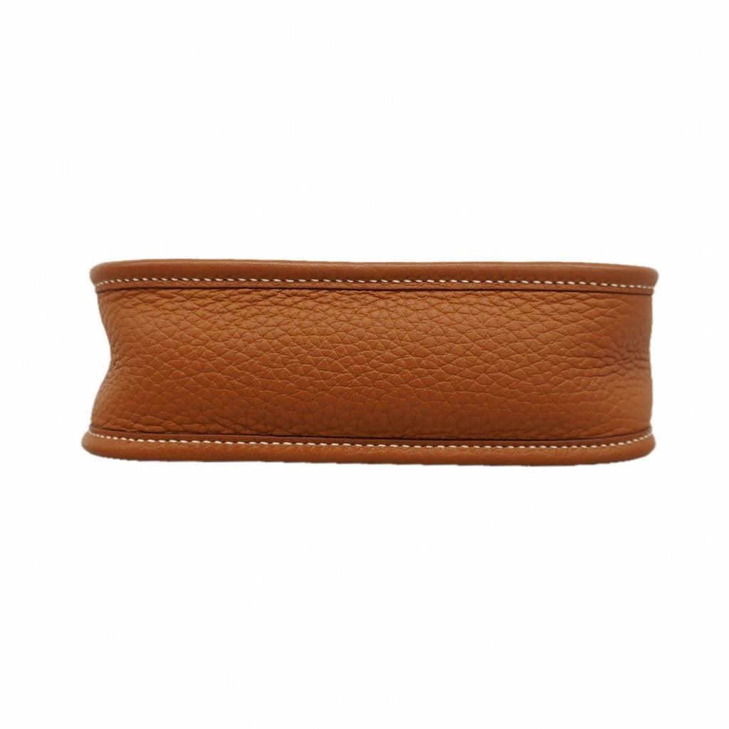 Hermes Shoulder Bag Evelyne TPM Taurillon Clemence Gold Silver — view 3