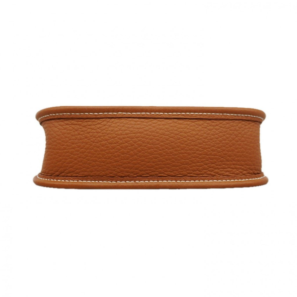Hermes Shoulder Bag Evelyne TPM Taurillon Clemence Gold — view 3