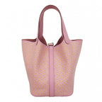 Hermes Handbag Picotin Lock PM Lucky Digi Mauve Sylvestre Silver — view 8