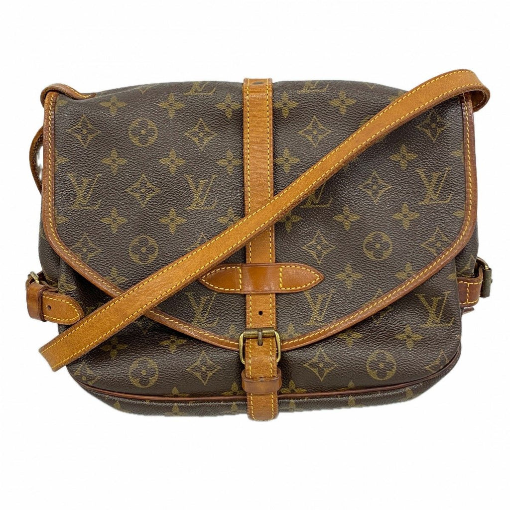 Louis Vuitton Shoulder Bag Monogram Saumur 30 Brown