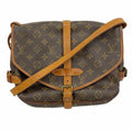 Louis Vuitton Shoulder Bag Monogram Saumur 30 Brown