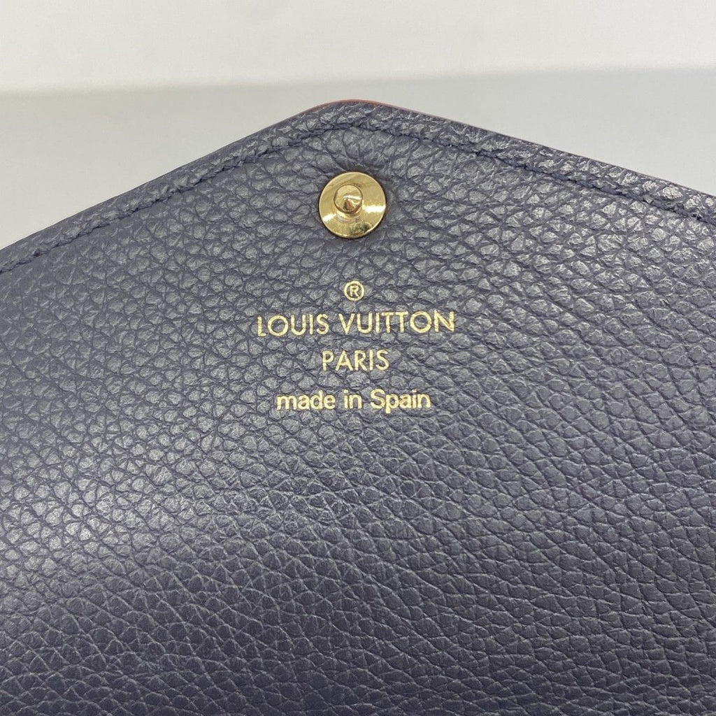 Louis Vuitton Wallet Monogram Empreinte Portefeuille Sarah Marine — view 4