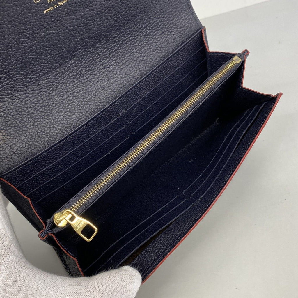 Louis Vuitton Wallet Monogram Empreinte Portefeuille Sarah Marine — view 3